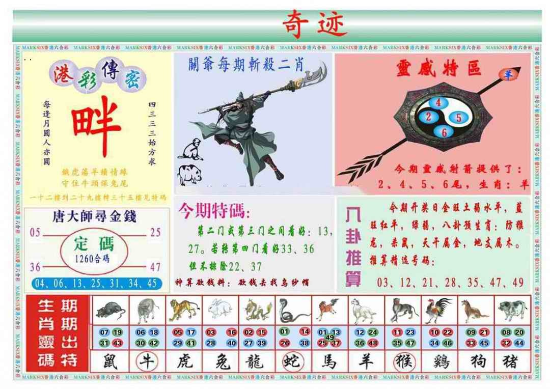 034期马经奇迹B(新图推荐)[图]